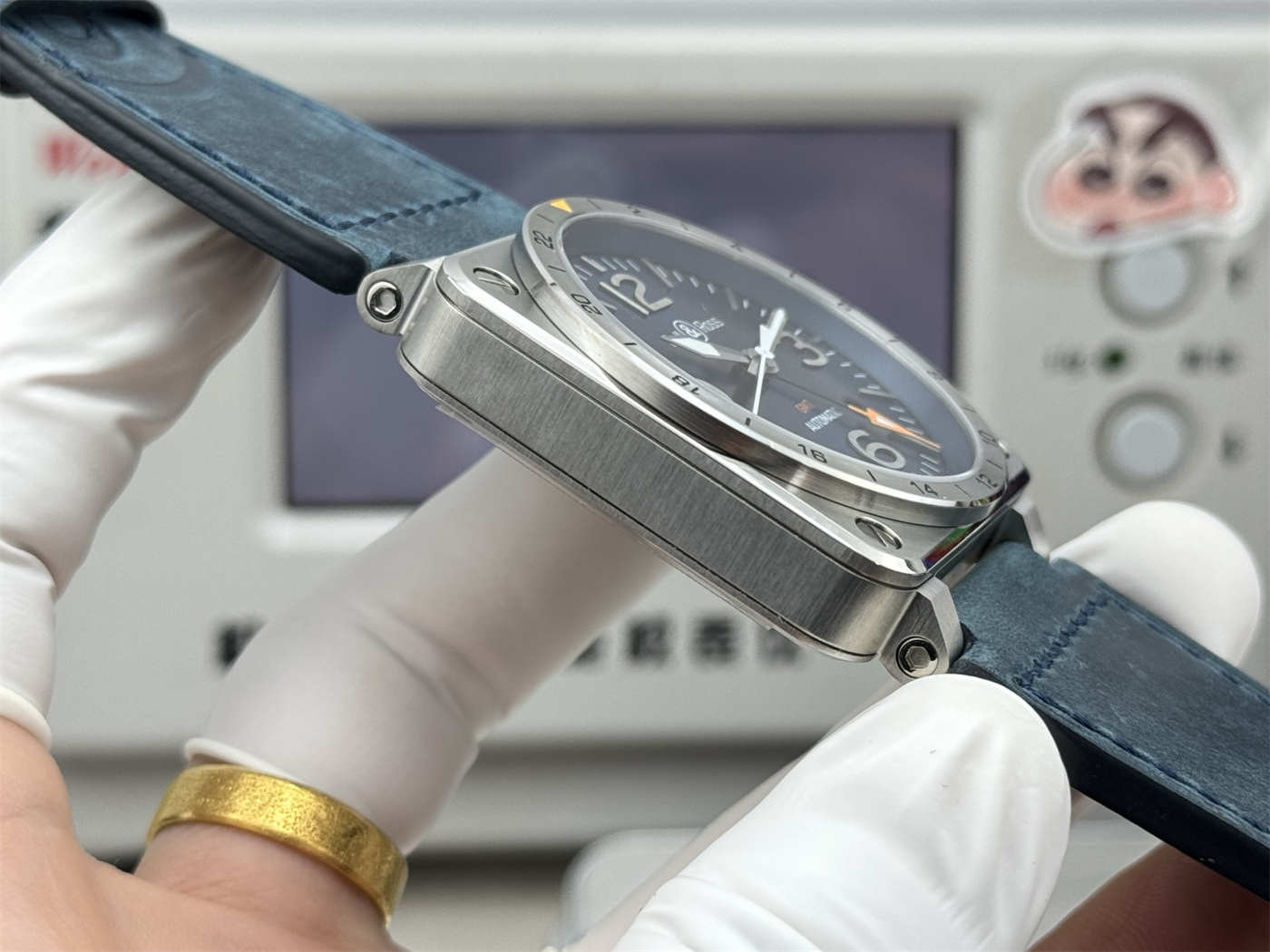 Bell & Ross Replica BR 03-93 GMT Blue – 42mm Automatic [Sunray Dial]