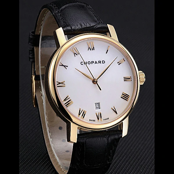 Chopard Classic White Dial Black Croc Strap new59930