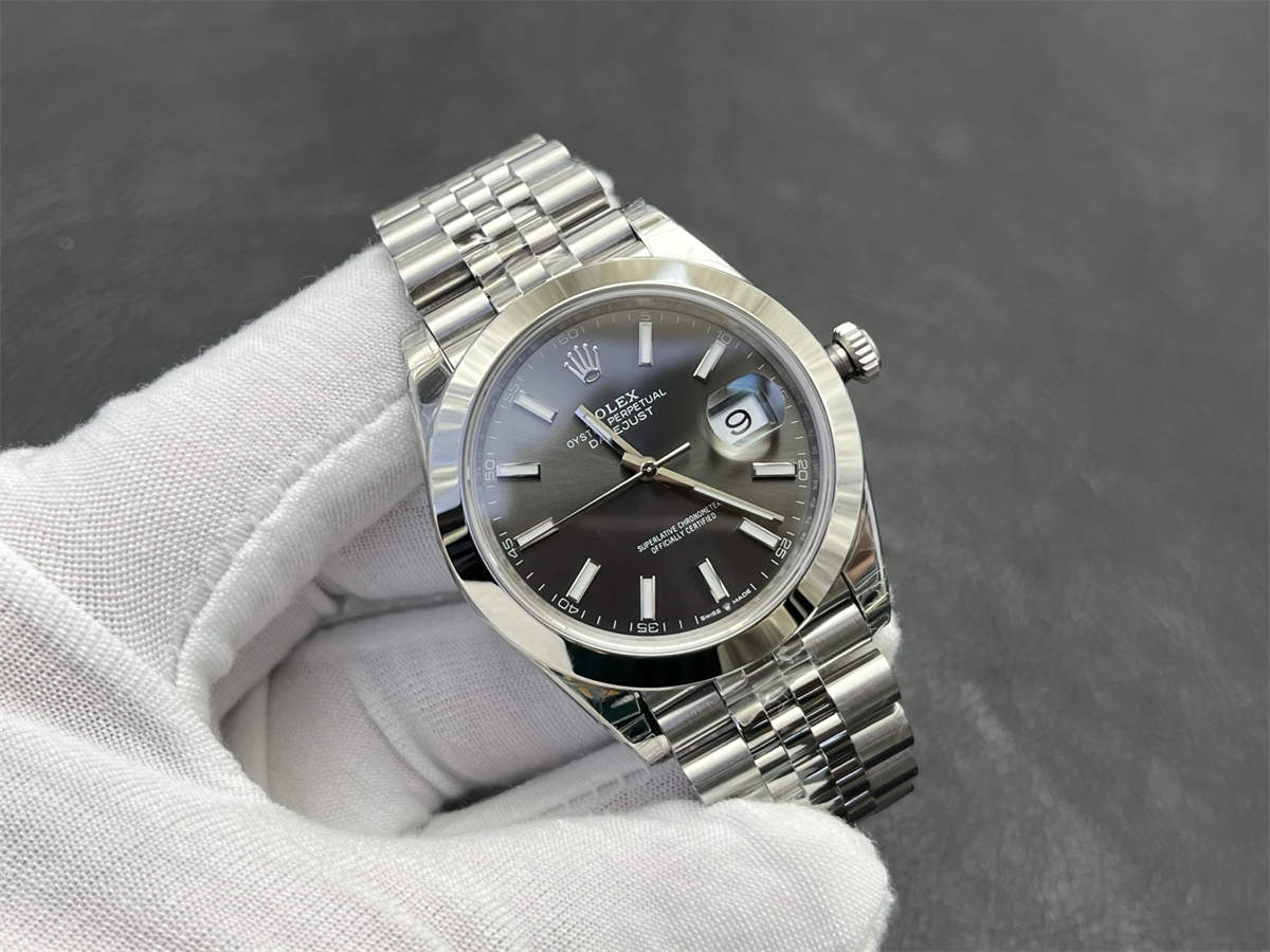 Grey Datejust 41 Replica – VS Factory Rolex Datejust m126300-0007 Rhodium Grey Dial 41mm