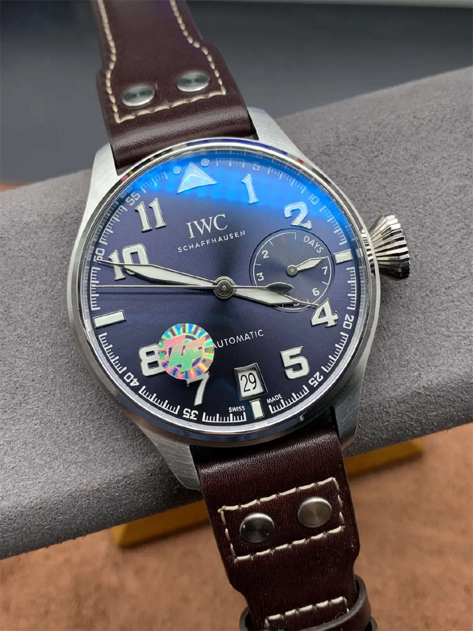 IWC Pilot Watch IW500908 Replica by ZF Factory – Premium Big Pilot 46mm Blue Dial Edition