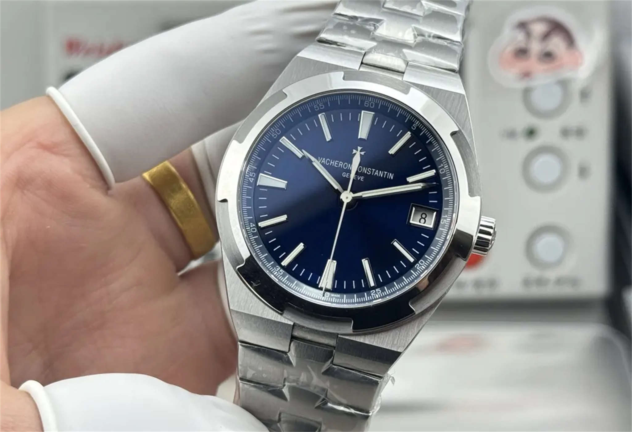 PPF 4500V Vacheron Constantin Overseas | Blue Dial Super Clone