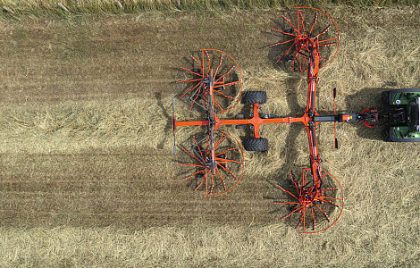 Граблі роторні (валкоутворювач)