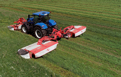 Потрійна комбінація дискових косарок-плющилок