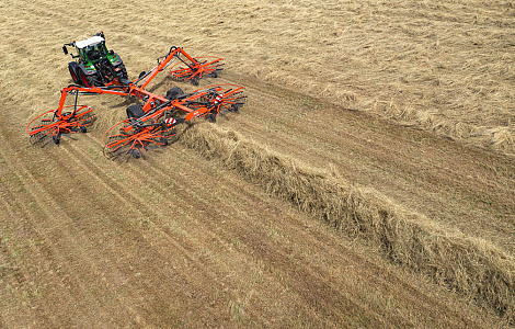Граблі роторні (валкоутворювач)